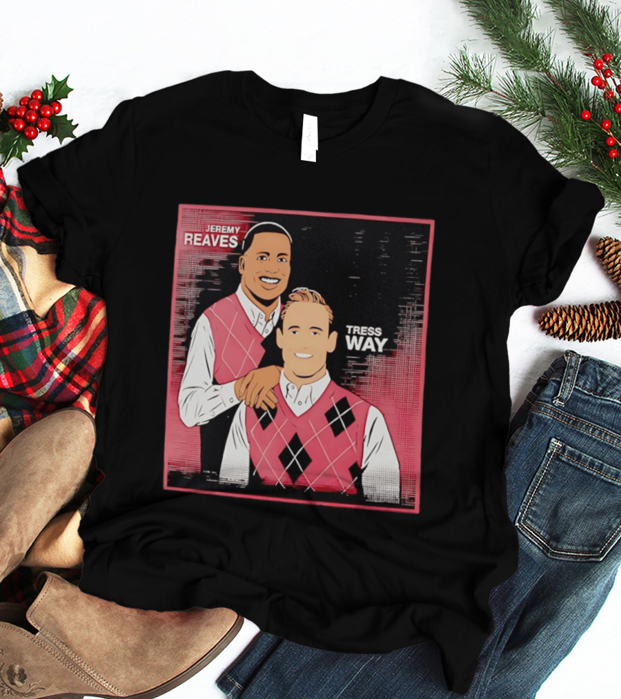 Jeremy Reaves Tress Way Washington Commanders Step Brothers Argyle Vest T-Shirt