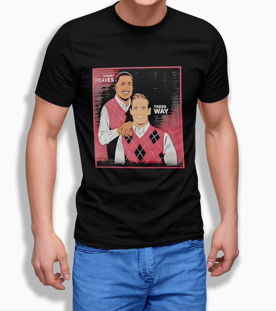 Jeremy Reaves Tress Way Washington Commanders Step Brothers Argyle Vest T-Shirt