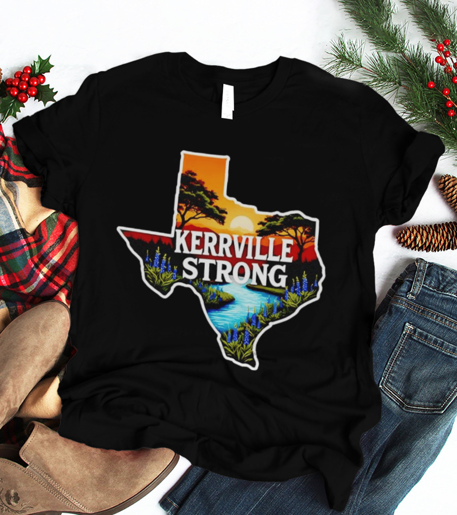 Kerrville Strong Texas Hill Country Scenery Support T-Shirt