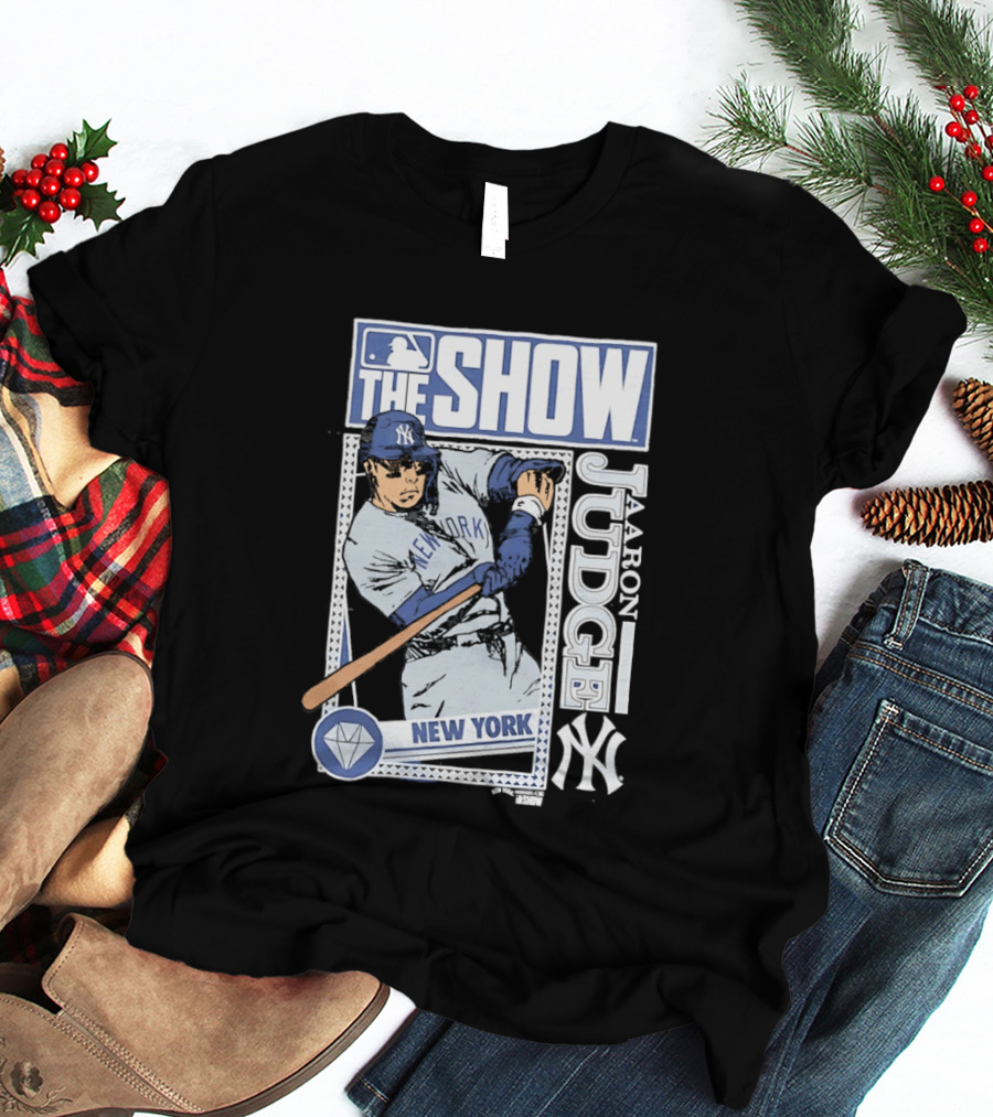 MLB The Show Caricature Aaron Judge 99 New York Yankees T-Shirt