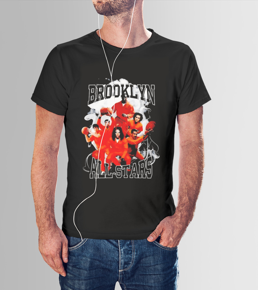 Brooklyn All Stars Basketball Team Creative Smoke T-Shirt