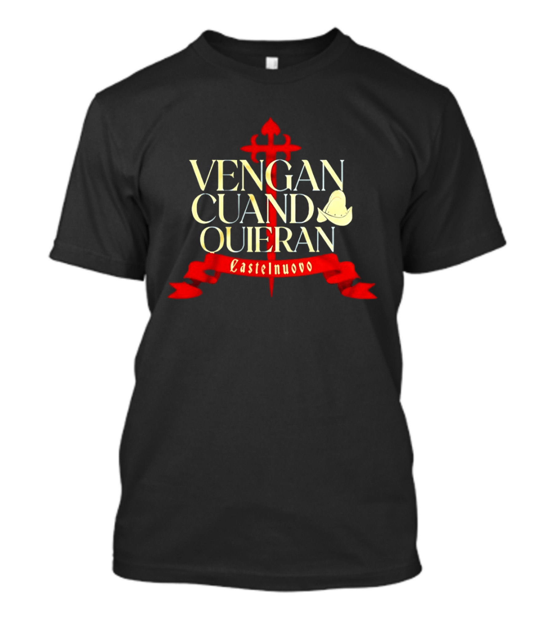 Vengan Cuando Quieran Castelnuovo Cross And Dove T-Shirt