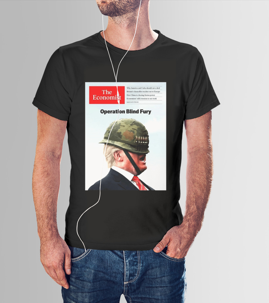 The Economist Donald Trump Operation Blind Fury Magazine Cover T-Shirt