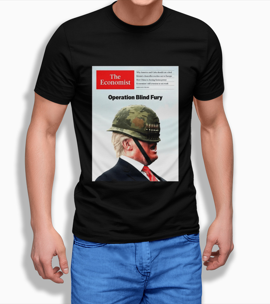 The Economist Donald Trump Operation Blind Fury Magazine Cover T-Shirt