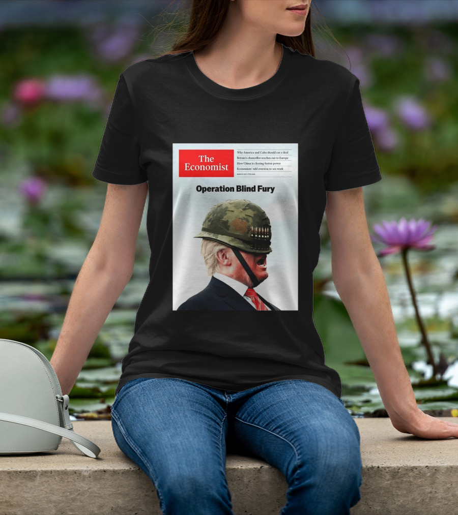 The Economist Donald Trump Operation Blind Fury Magazine Cover T-Shirt
