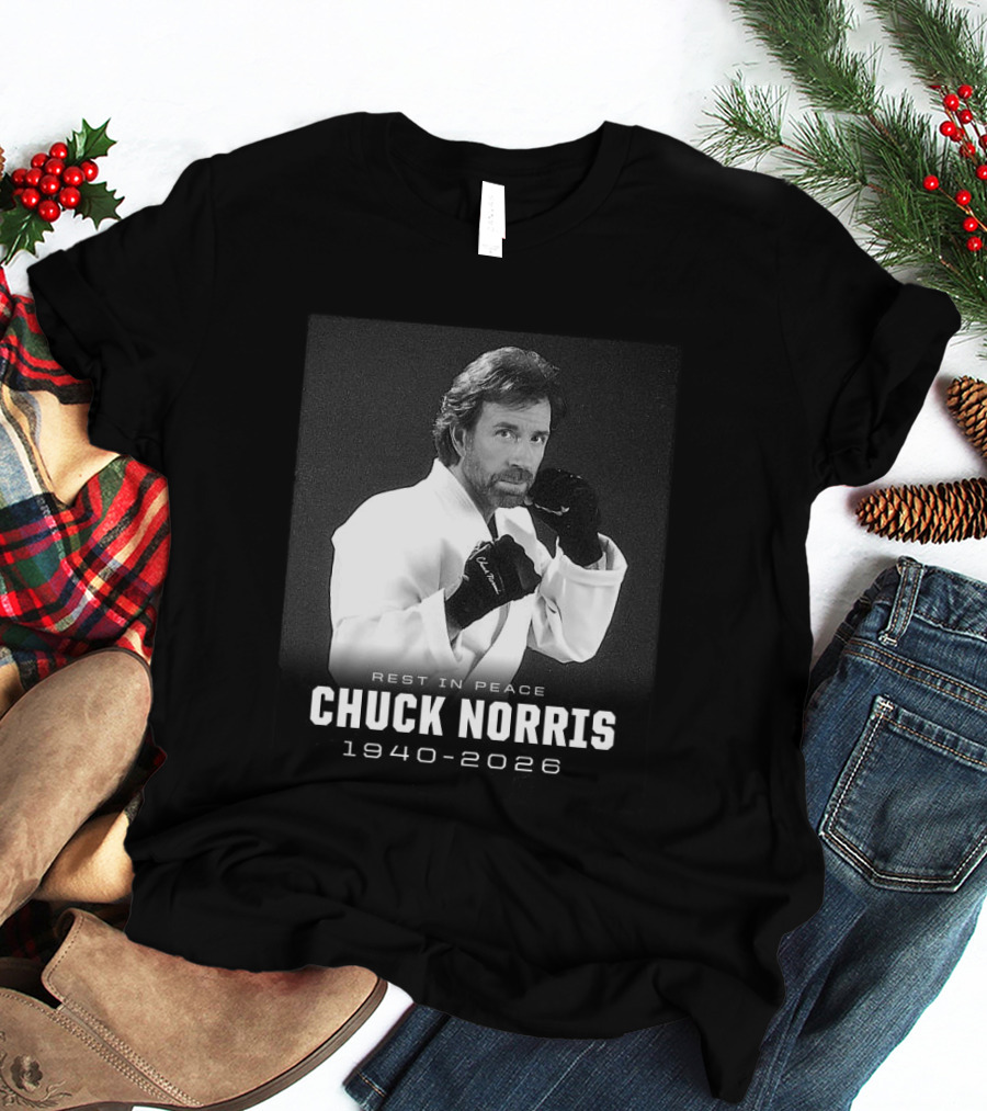 Rest In Peace Chuck Norris 1940 2026 Legend T-Shirt