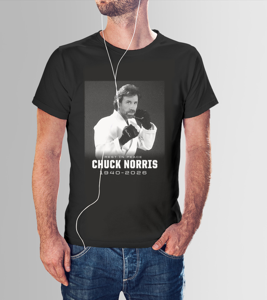 Rest In Peace Chuck Norris 1940 2026 Legend T-Shirt
