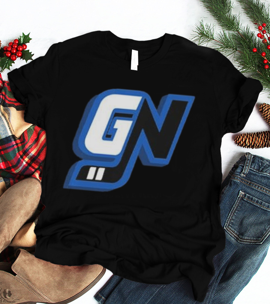 Game Notes GN Initials Blue Black T-Shirt