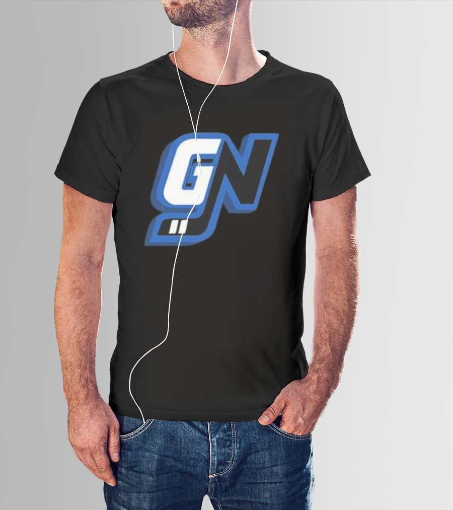 Game Notes GN Initials Blue Black T-Shirt