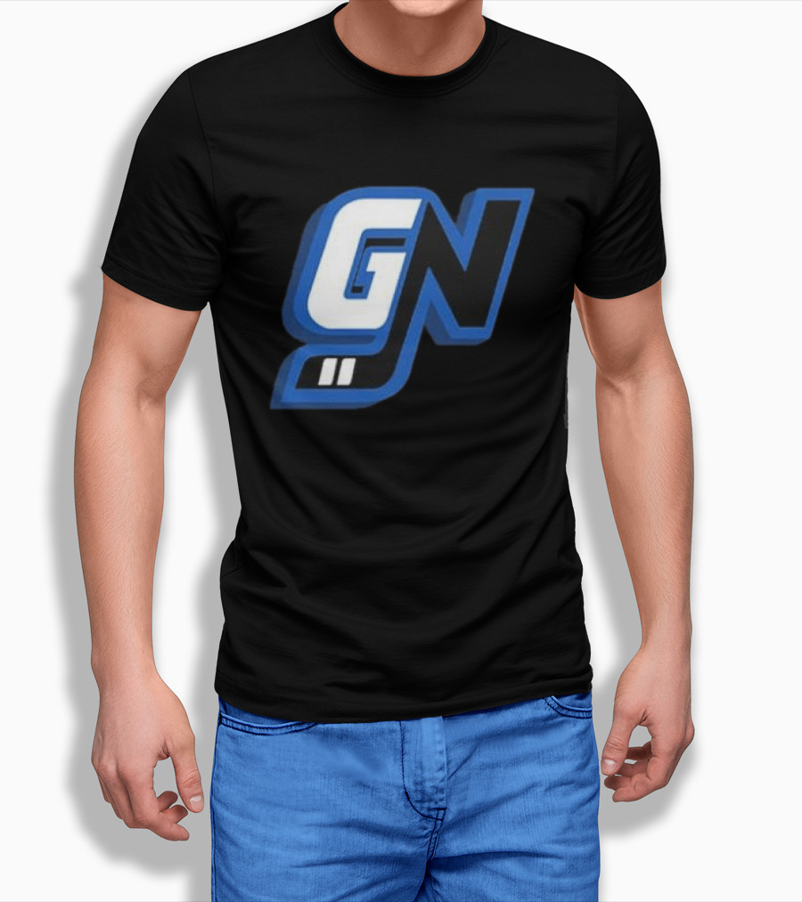 Game Notes GN Initials Blue Black T-Shirt