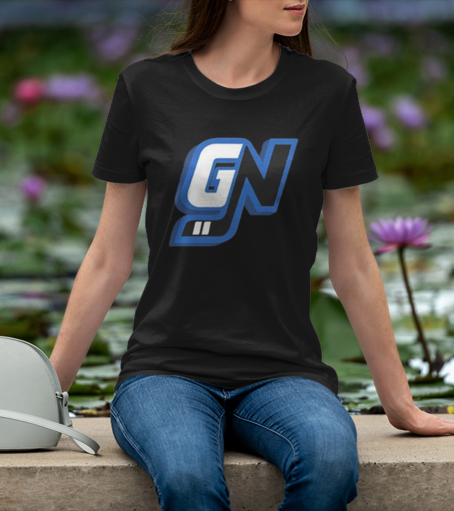 Game Notes GN Initials Blue Black T-Shirt