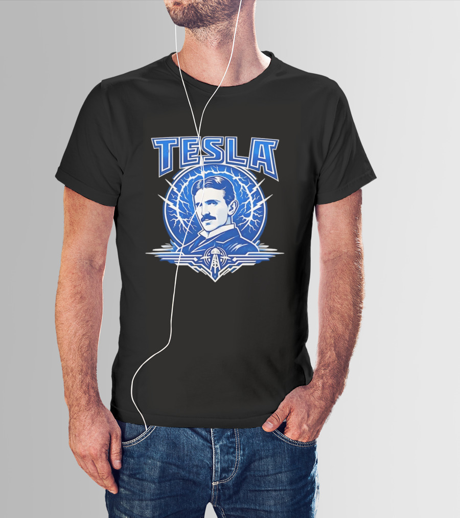 Tesla Master Of Lightning Nikola Leading Electrical Innovations T-Shirt
