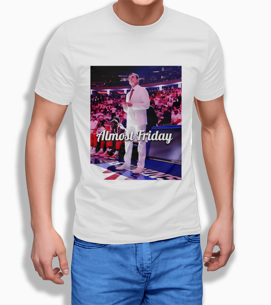Almost Friday Rick Pitino Basketball Game Coach Suit T-Shirt