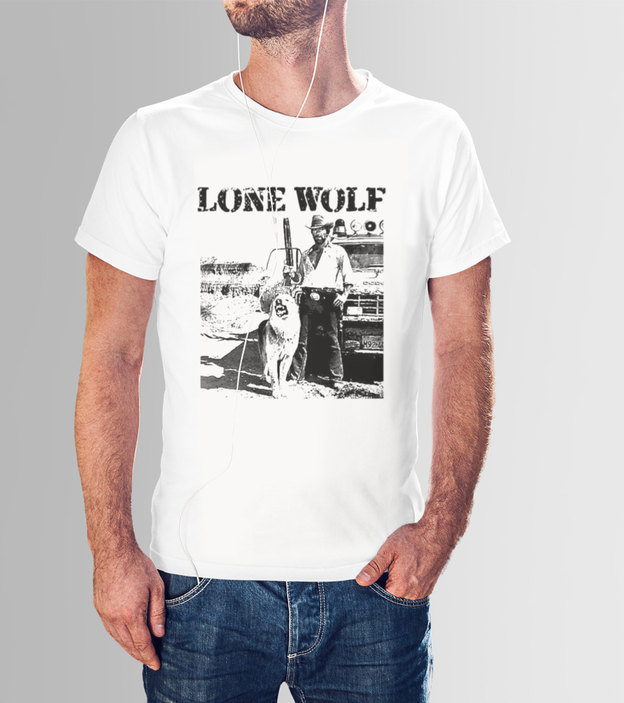 Chuck Norris Lone Wolf McQuade Vintage Action Scene T-Shirt