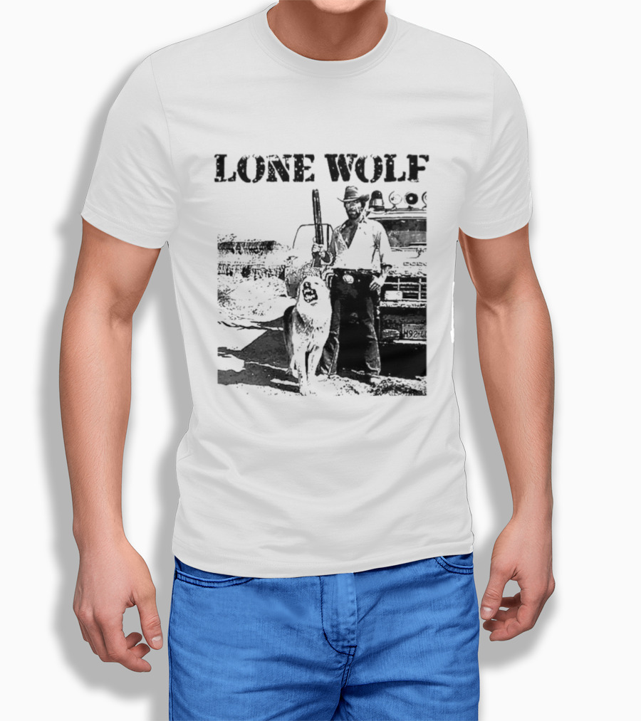 Chuck Norris Lone Wolf McQuade Vintage Action Scene T-Shirt