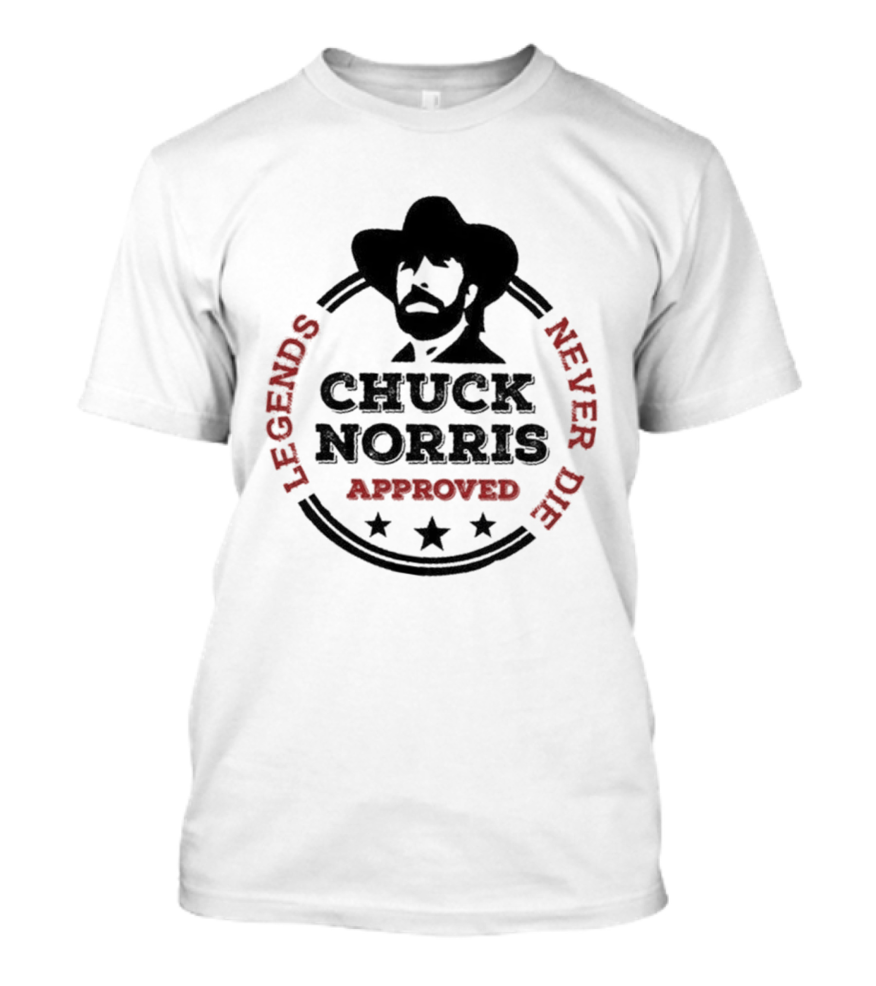 Chuck Norris Approved Legends Never Die T-Shirt