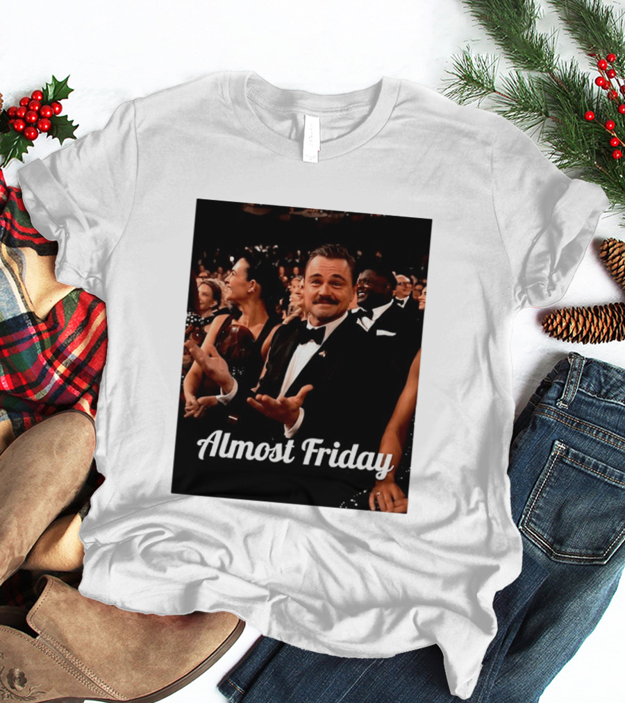 Almost Friday Leo Mustache Tuxedo Event T-Shirt