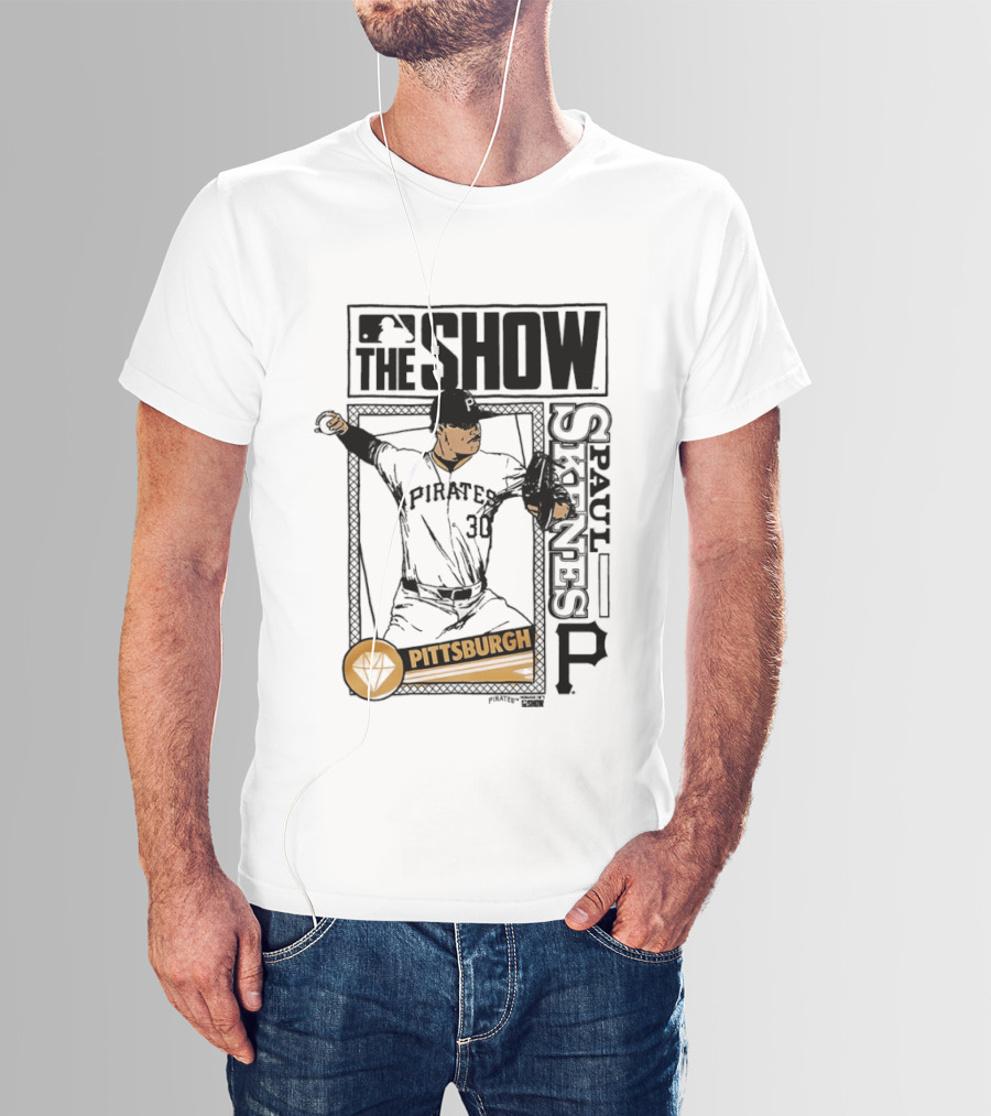 Pittsburgh MLB The Show Paul Skenes 30 Caricature T-Shirt