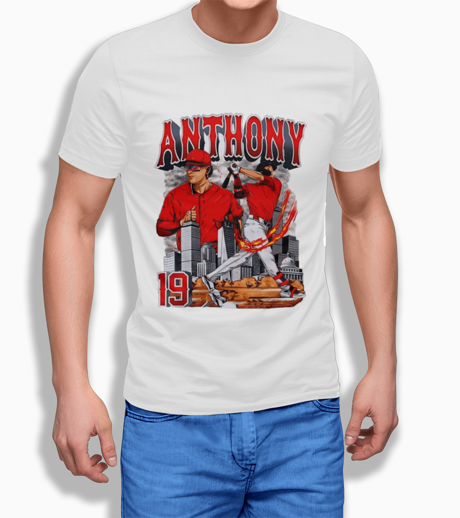 Anthony 19 Boston Red Sox 2026 City Skyline Baseball T-Shirt