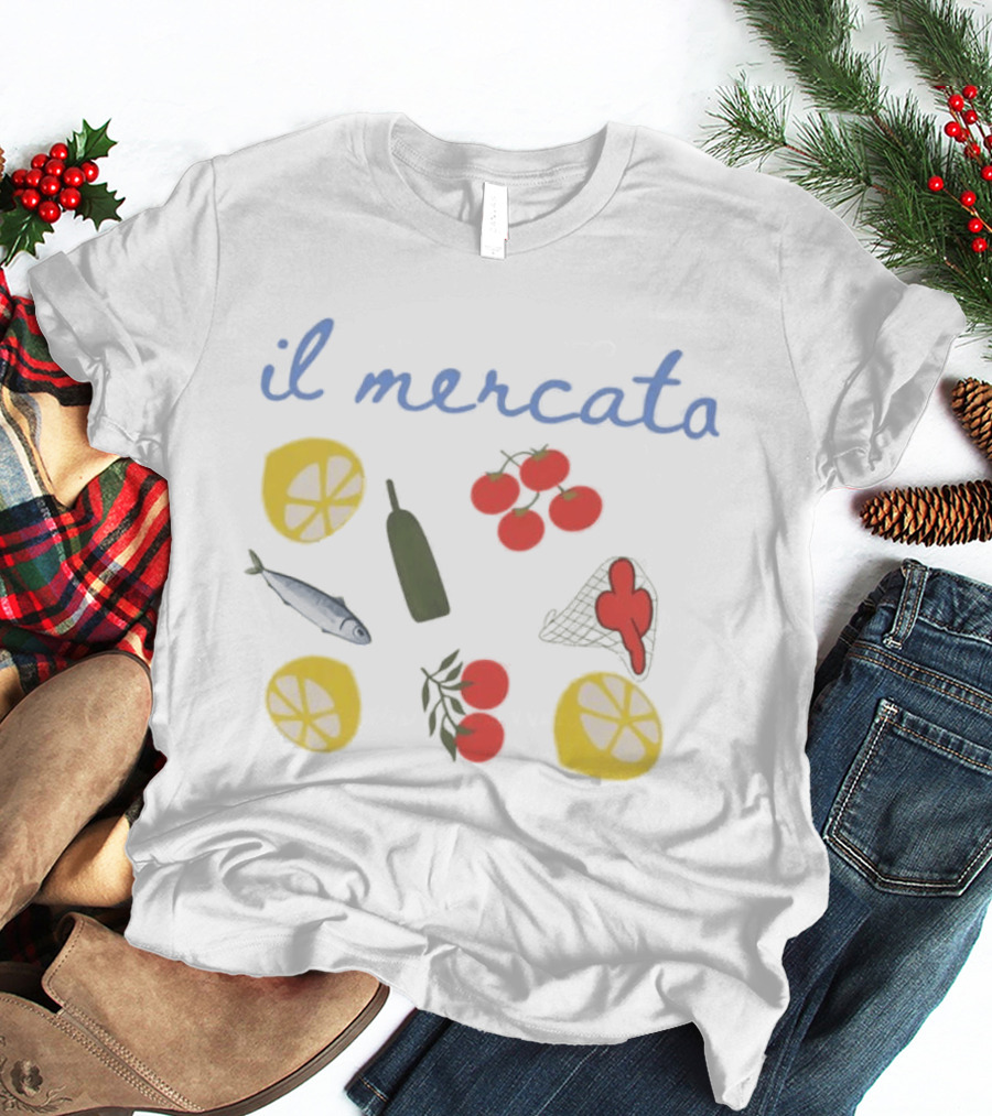Il Mercato Summer House Amanda Batula Lemon Tomato Fish T-Shirt
