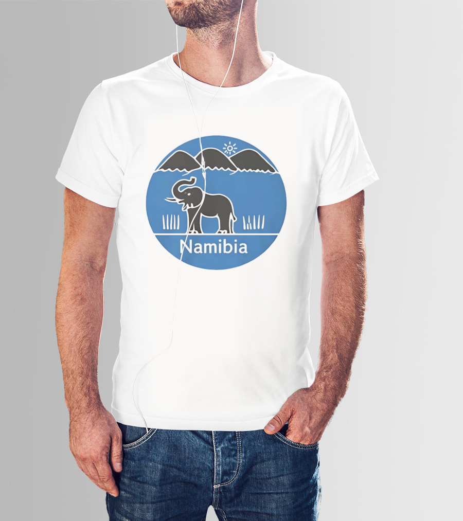 Ugo Marchal Namibia Elephant Mountains Sun T-Shirt