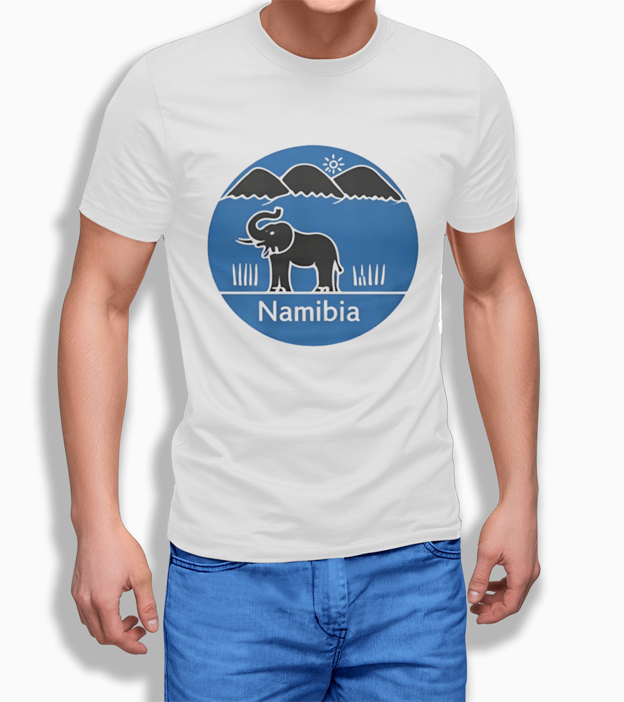 Ugo Marchal Namibia Elephant Mountains Sun T-Shirt