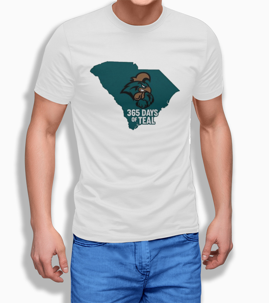 Coastal Carolina 365 Days Of Teal South Carolina Chanticleers T-Shirt