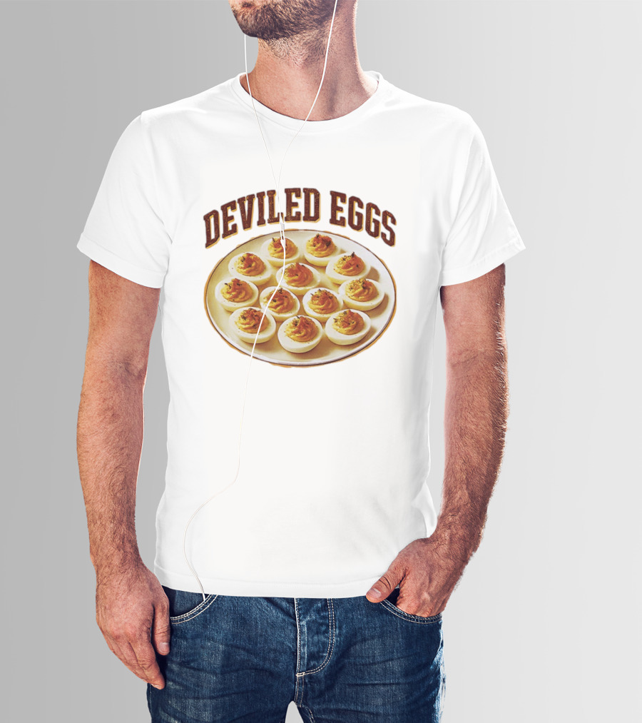 Deviled Eggs Plate Vintage Snack Classic Retro Style 2025 T-Shirt