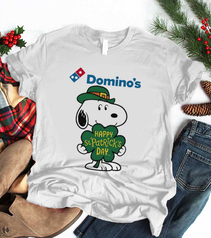 Domino's Snoopy Happy St. Patrick's Day 2026 Collaboration T-Shirt