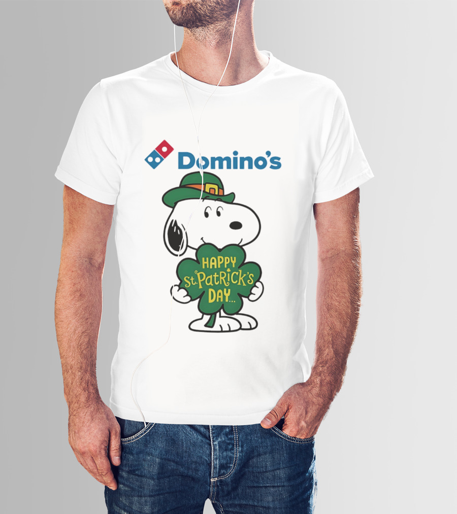 Domino's Snoopy Happy St. Patrick's Day 2026 Collaboration T-Shirt