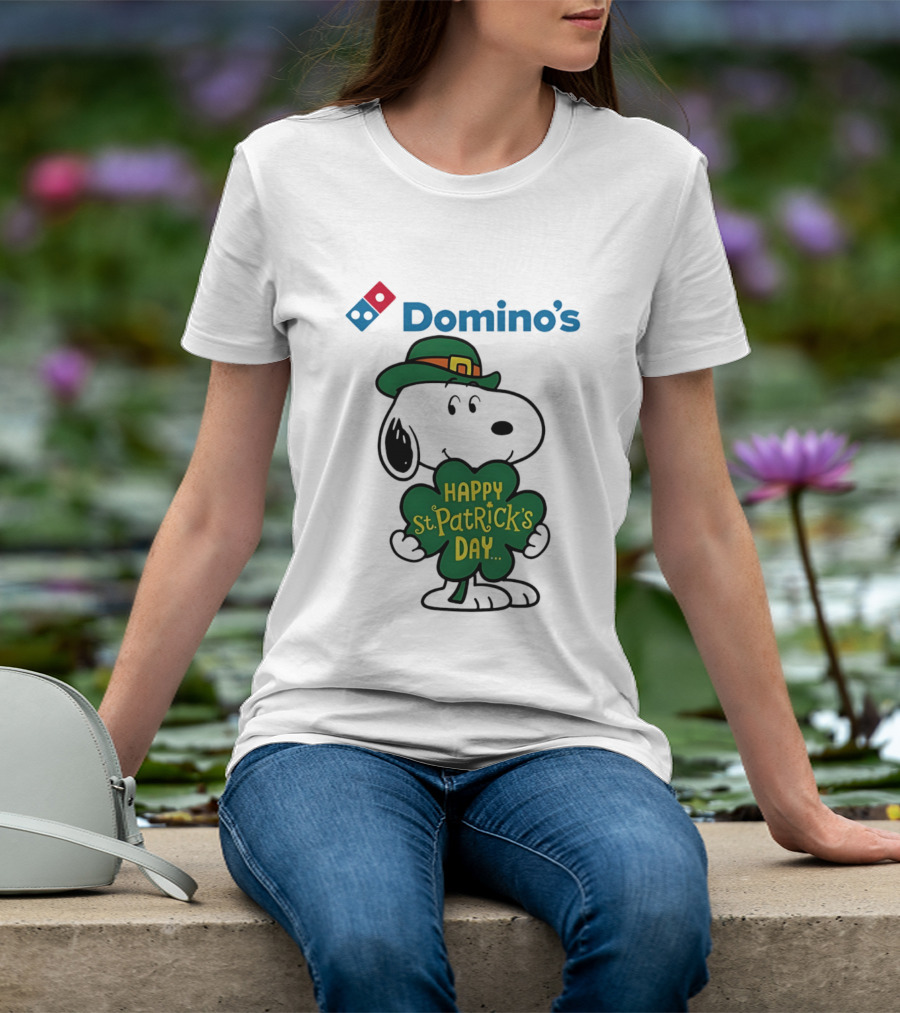 Domino's Snoopy Happy St. Patrick's Day 2026 Collaboration T-Shirt