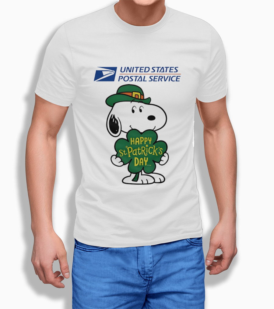 United States Postal Service Snoopy Happy St. Patrick's Day 2026 T-Shirt