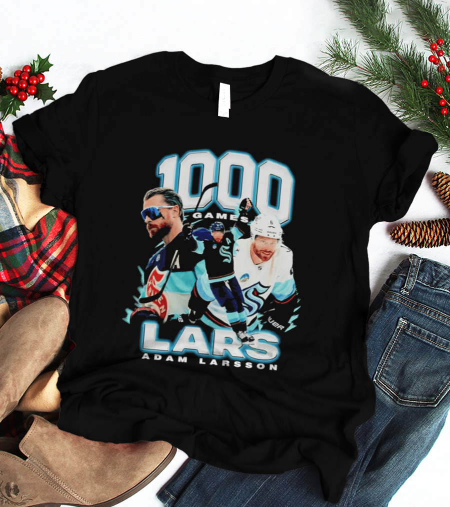 Adam Larsson 1000 Games Lars Hockey Milestone T-Shirt