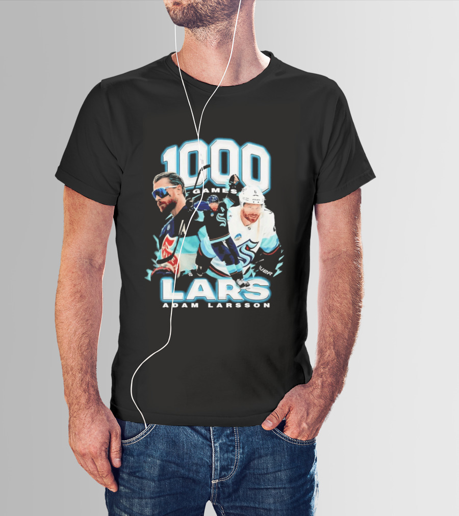 Adam Larsson 1000 Games Lars Hockey Milestone T-Shirt