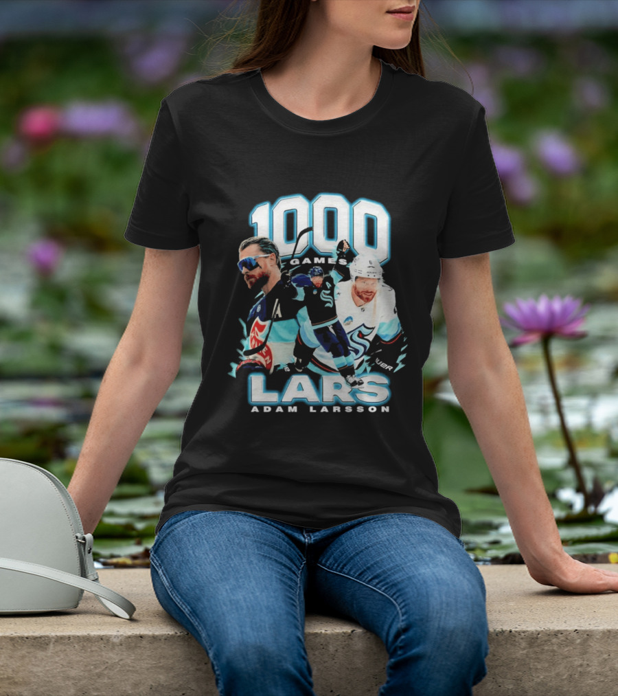 Adam Larsson 1000 Games Lars Hockey Milestone T-Shirt
