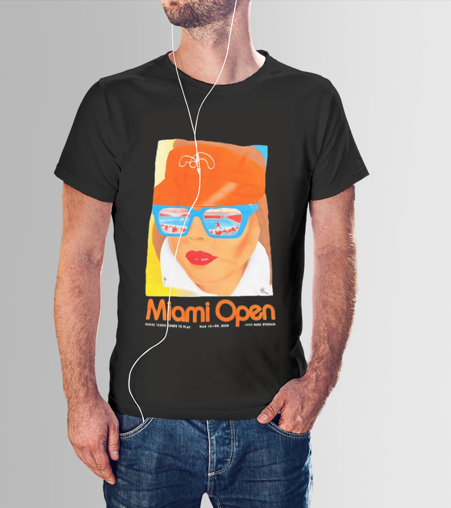 Miami Open Where Tennis Comes To Play Retro Tennis Fashion T-Shirt