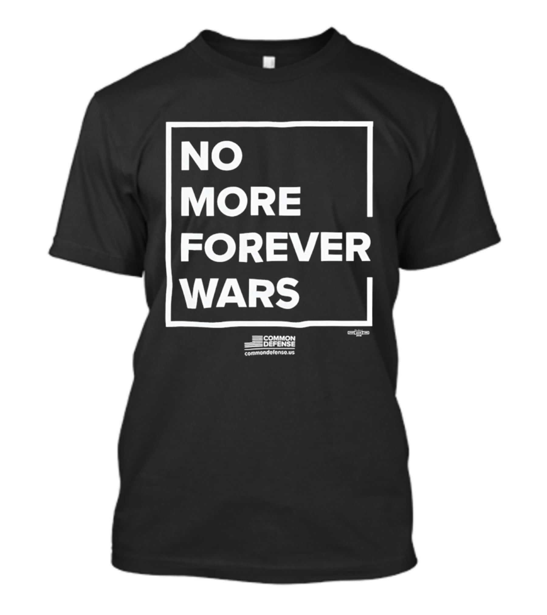 No More Forever Wars '26 Common Defense Campaign T-Shirt
