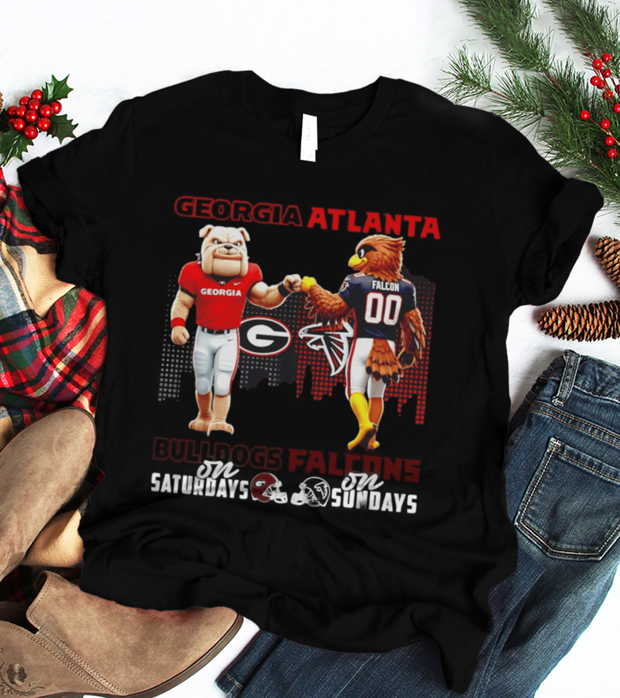 Georgia Atlanta Bulldogs Falcons Saturdays Sundays T-Shirt