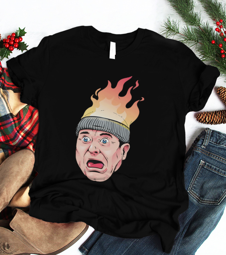 Home Alone Harry Head On Fire Meme T-Shirt