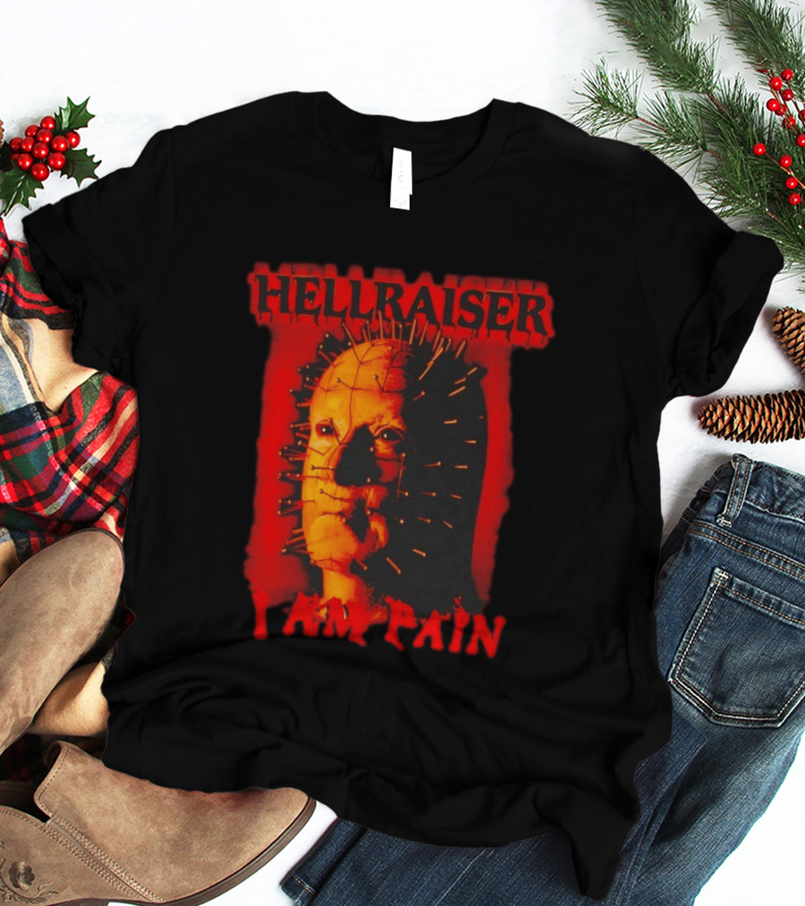 Hellraiser I Am Pain Pinhead Horror Movie T-Shirt