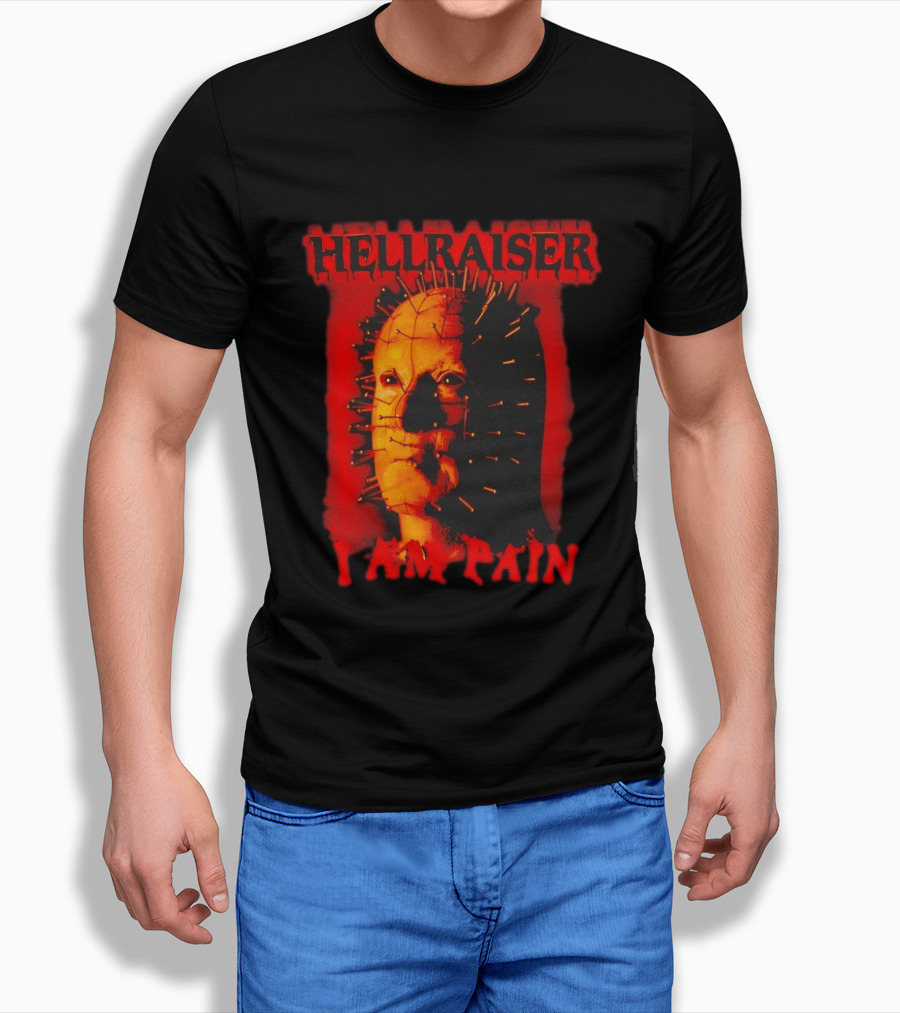 Hellraiser I Am Pain Pinhead Horror Movie T-Shirt