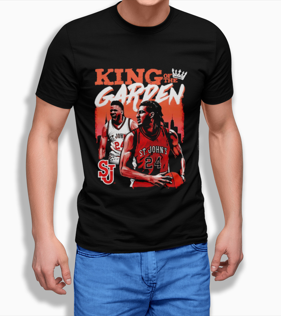 Zuby Ejiofor St. John's Red Storm 24 King Of The Garden T-Shirt