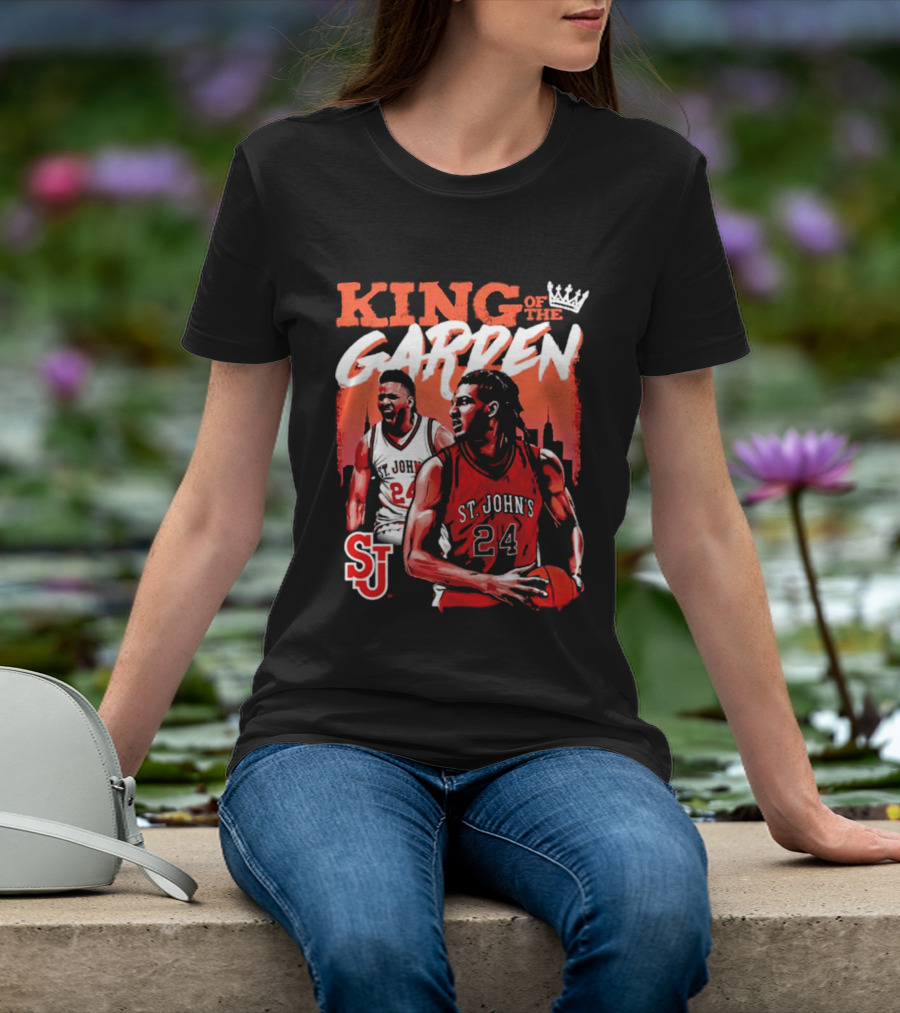 Zuby Ejiofor St. John's Red Storm 24 King Of The Garden T-Shirt