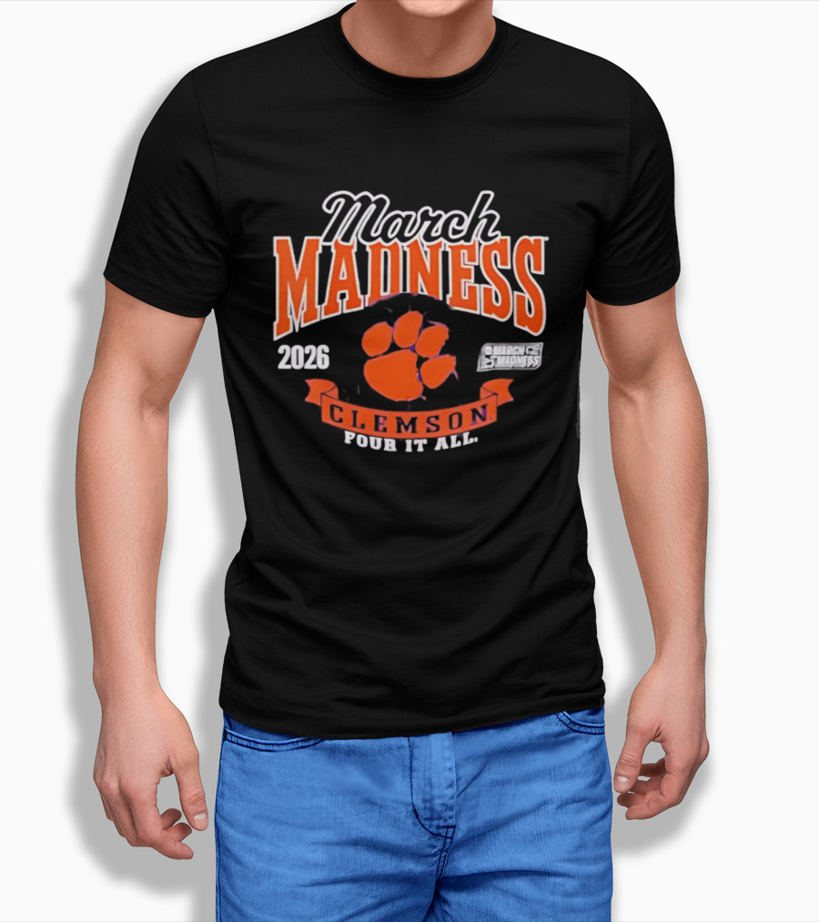 Clemson March Madness 2026 NCAA Women's Basketball Four It All T-Shirt