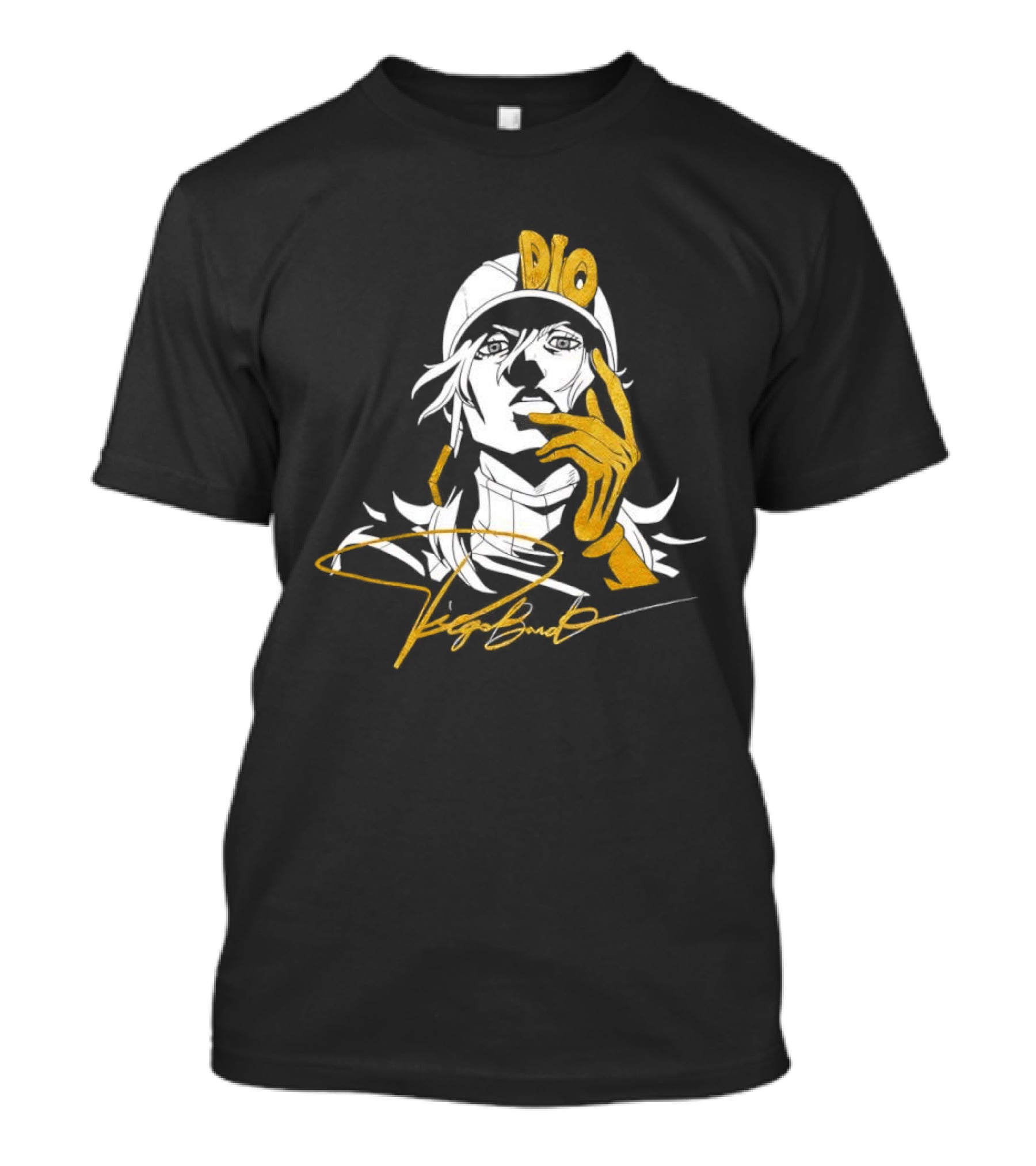 Dio JoJo's Bizarre Adventure Steel Ball Run Golden Signature T-Shirt