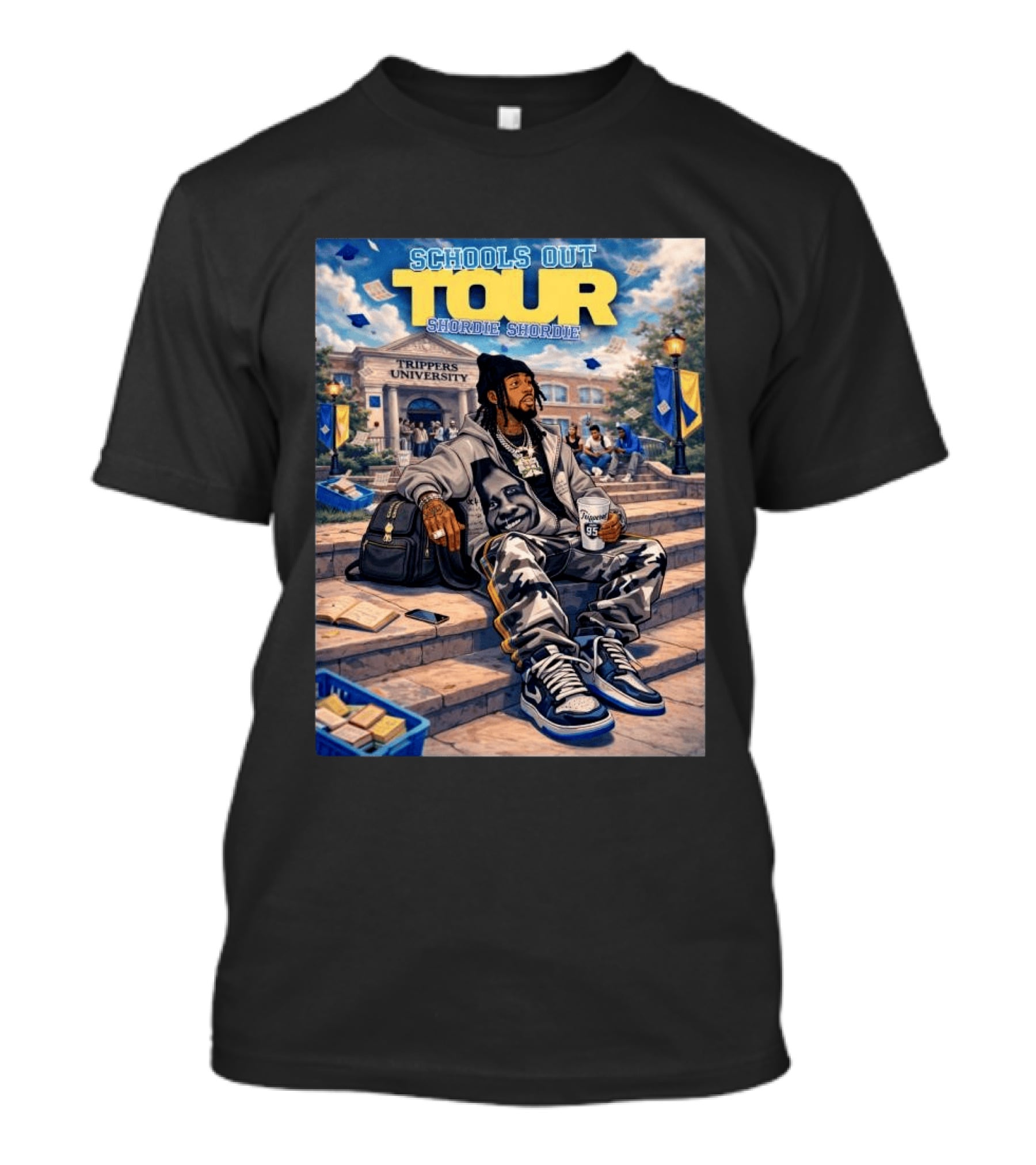 Shordie Shordie Schools Out Tour 2026 Trippers University Campus Scene T-Shirt