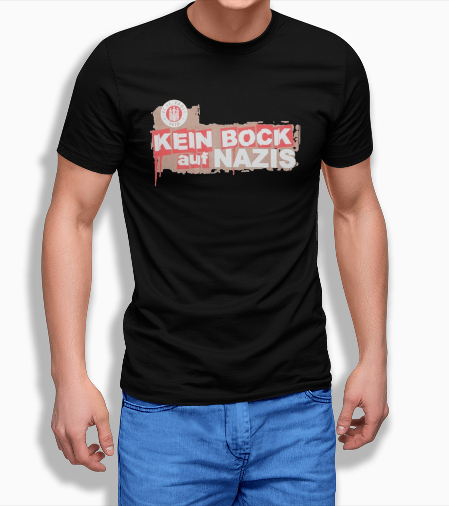 FC St Pauli Kein Bock Auf Nazis Anti Fascist T-Shirt