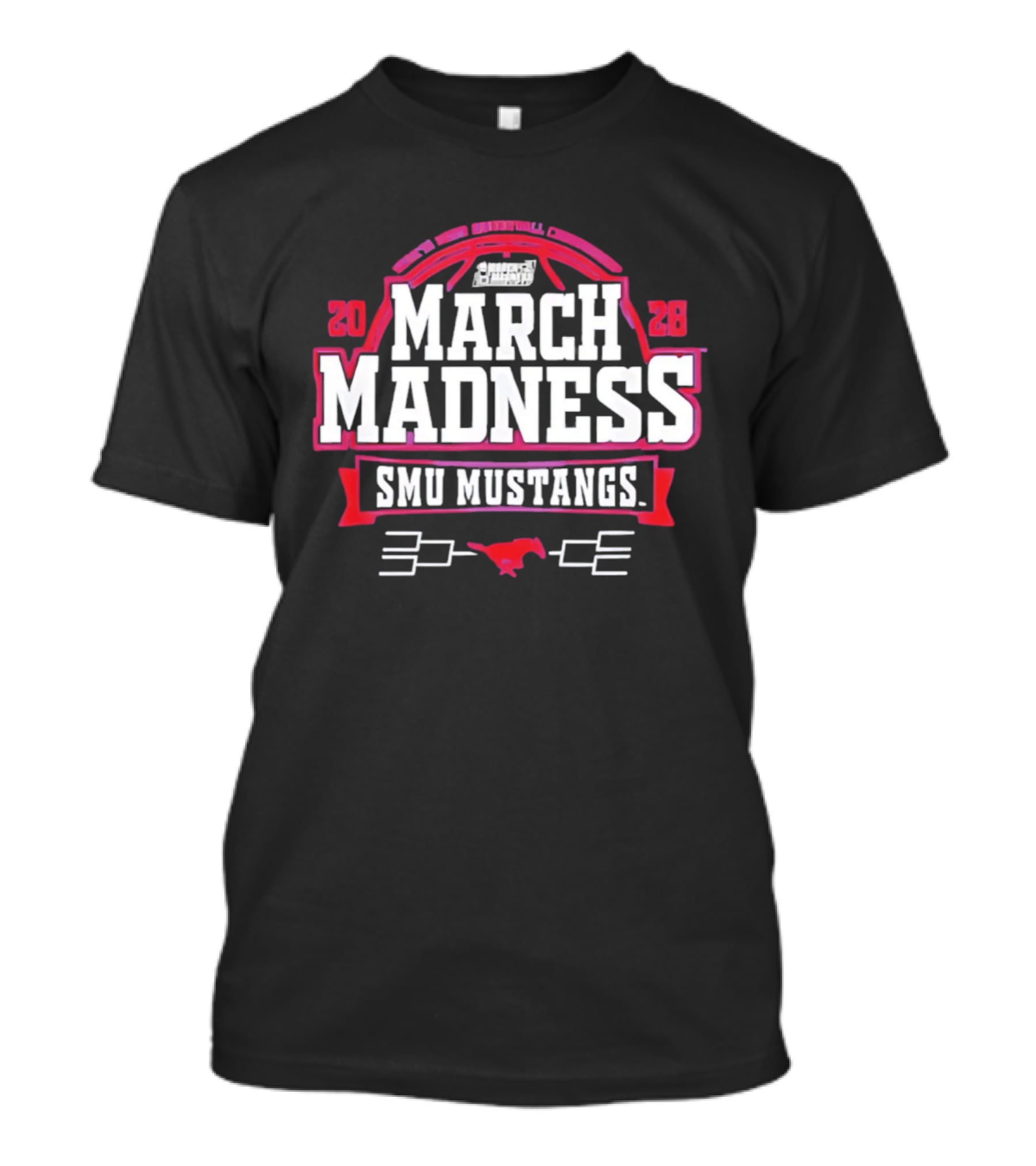 SMU Mustangs 2026 NCAA Women's Basketball March Madness Four It All T-Shirt