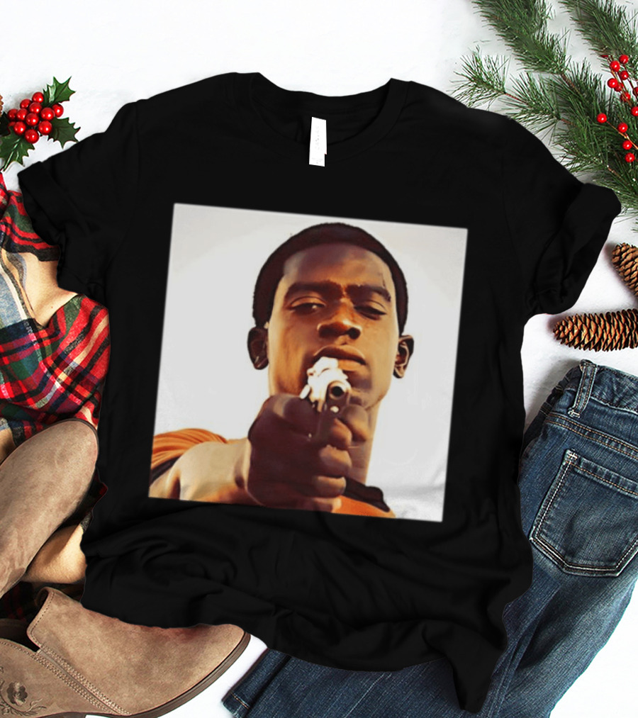 Snowfall TV Series 2017 Damson Idris Character With Gun T-Shirt