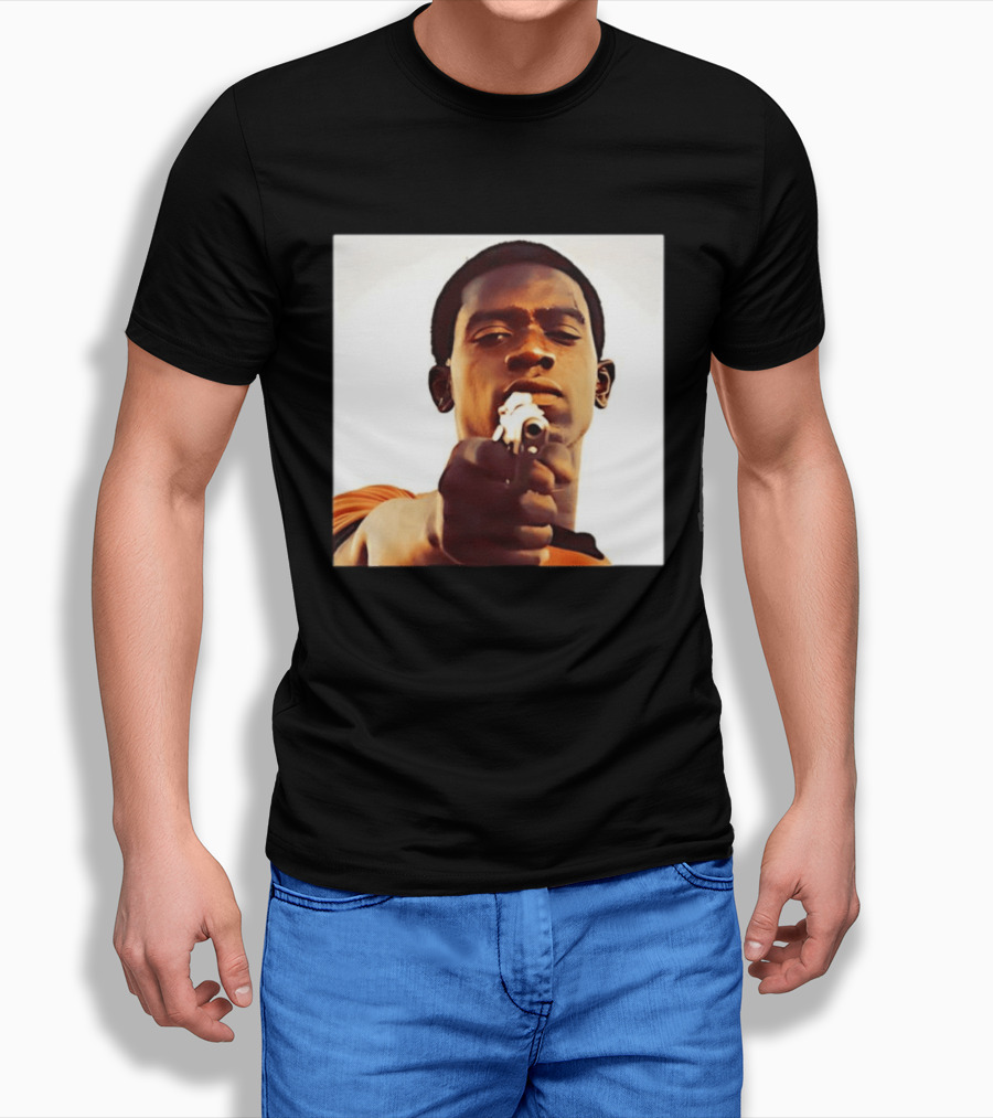 Snowfall TV Series 2017 Damson Idris Character With Gun T-Shirt